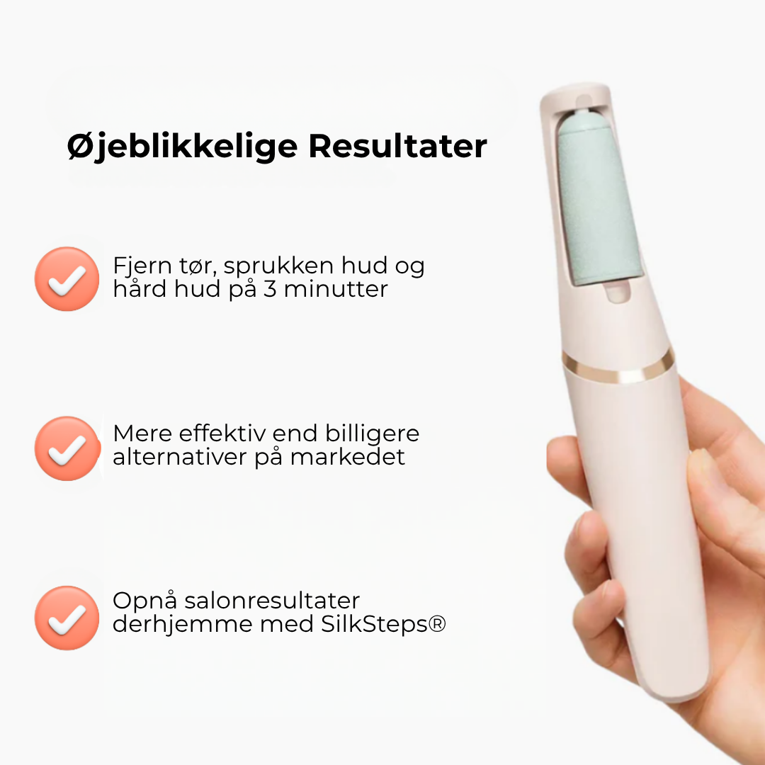 SilkSteps® | Øjeblikkelig hård hudfjerner til babybløde fødder