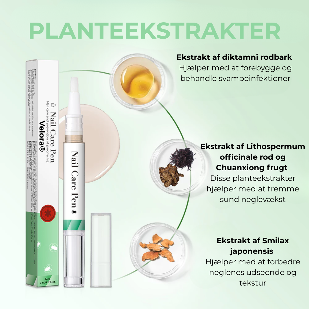 Velora® Negleskjold | Den naturlige løsning til stærke, sunde og svampefri negle!
