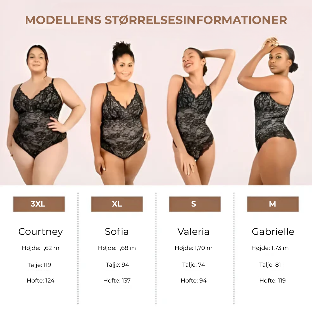 Vivillina® | Formende bodysuit med blonde – Køb 1, Få 1 GRATIS