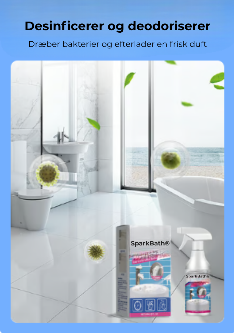SparkBath® | Dit badeværelse har aldrig været så nemt at gøre rent