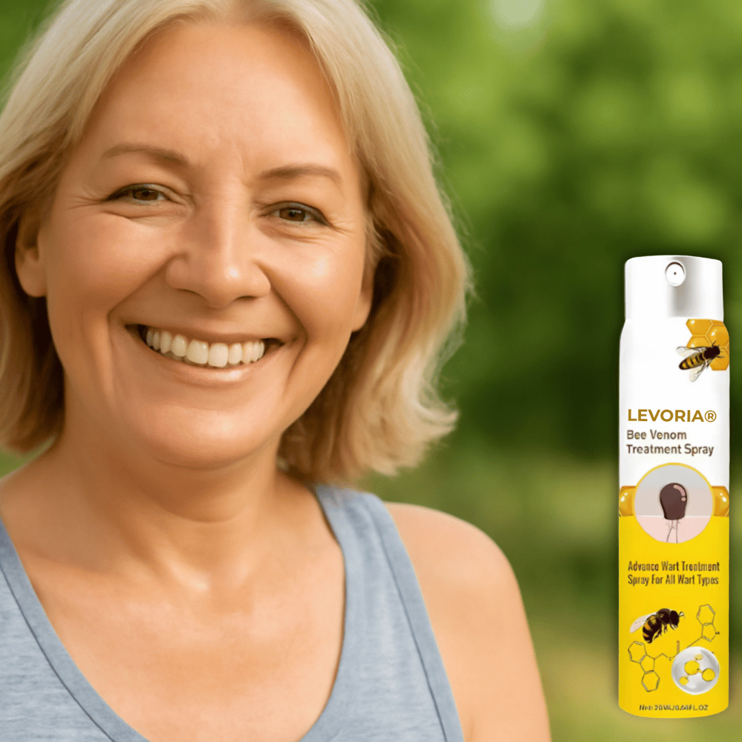 Levoria® BeeSmooth Spray | Sig farvel til skin tags og vorter – afslør glat, selvsikker hud på kun 7 dage!