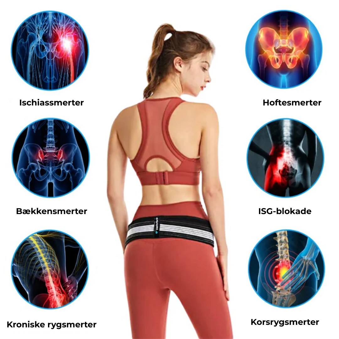 Veltrix® Rygstøttebælte | Slip fri fra iskias- og rygsmerter på kun 2 uger!
