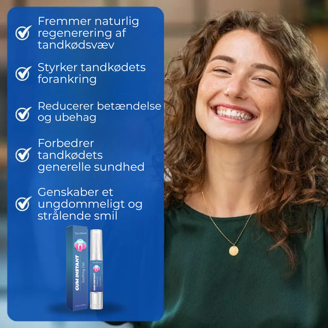 TandRo® | Stop tandkøbsretraktion naturligt, smertefrit og på kun 3 dage!