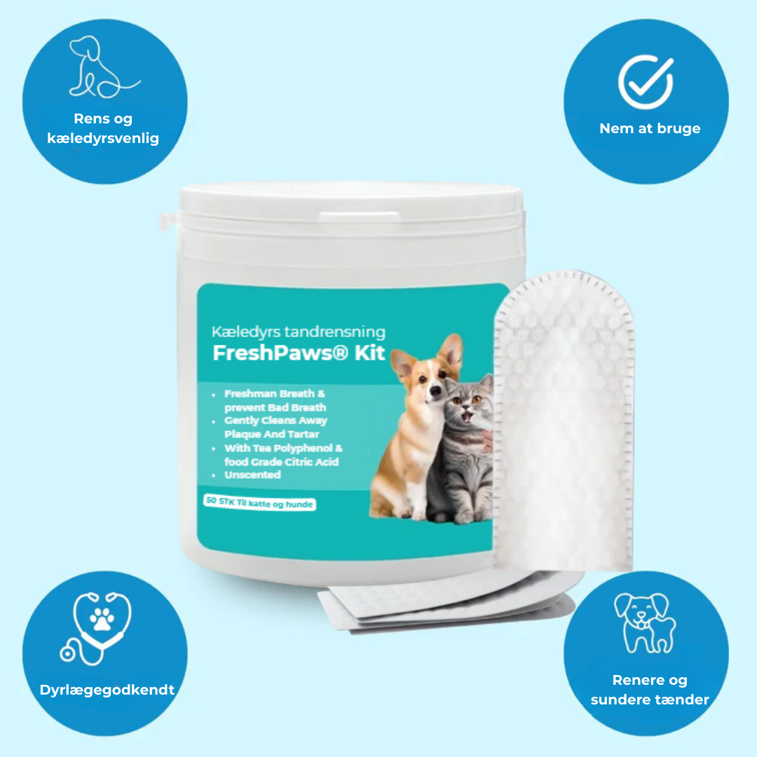 FreshPaws® Kit | Beskytter mod tandlidelser - 50 stk.