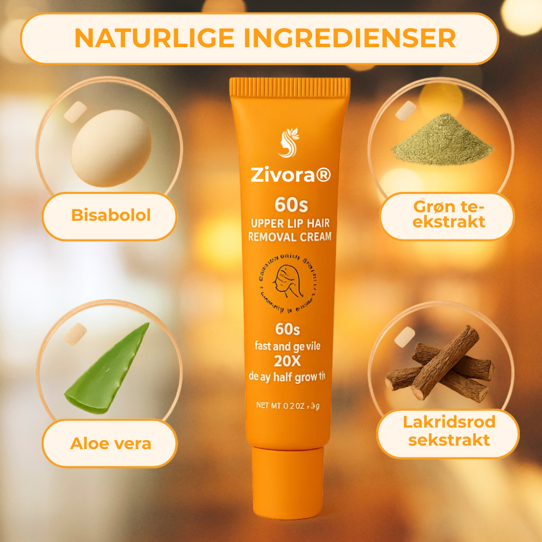 Zivora® | Fjern 97 % af ansigtshåret på bare 4 dage – ingen barbering, voksning eller irritation mere!