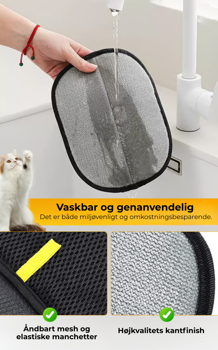 SilkSweep® | Pelsfrit Hjem på Få Minutter – Oplev den Ultimative Dyrehårshandske!