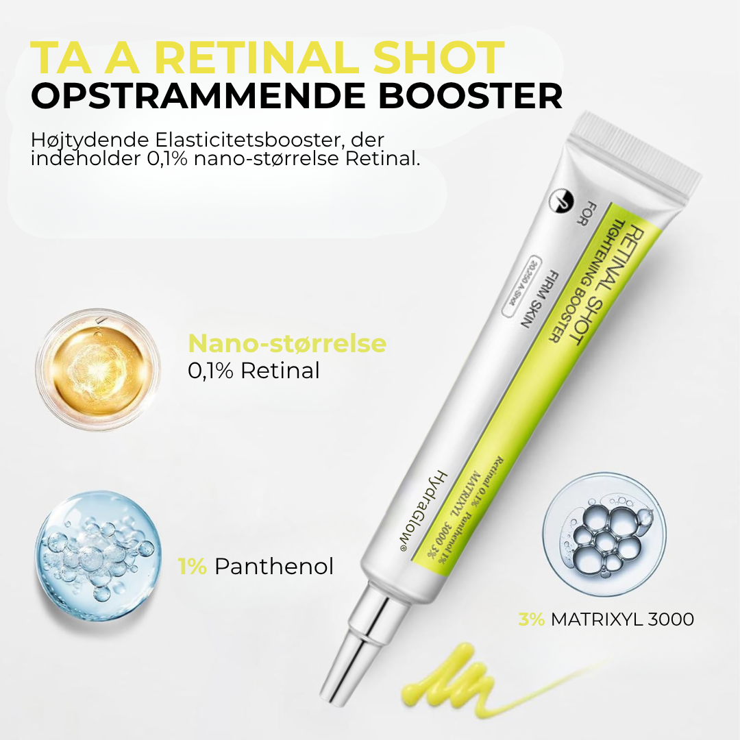 HydraGlow® | Botox & Vita-A Retinol Shot Rynkeforløftende Fastgøringscreme - Genvind ungdommelig hud nu