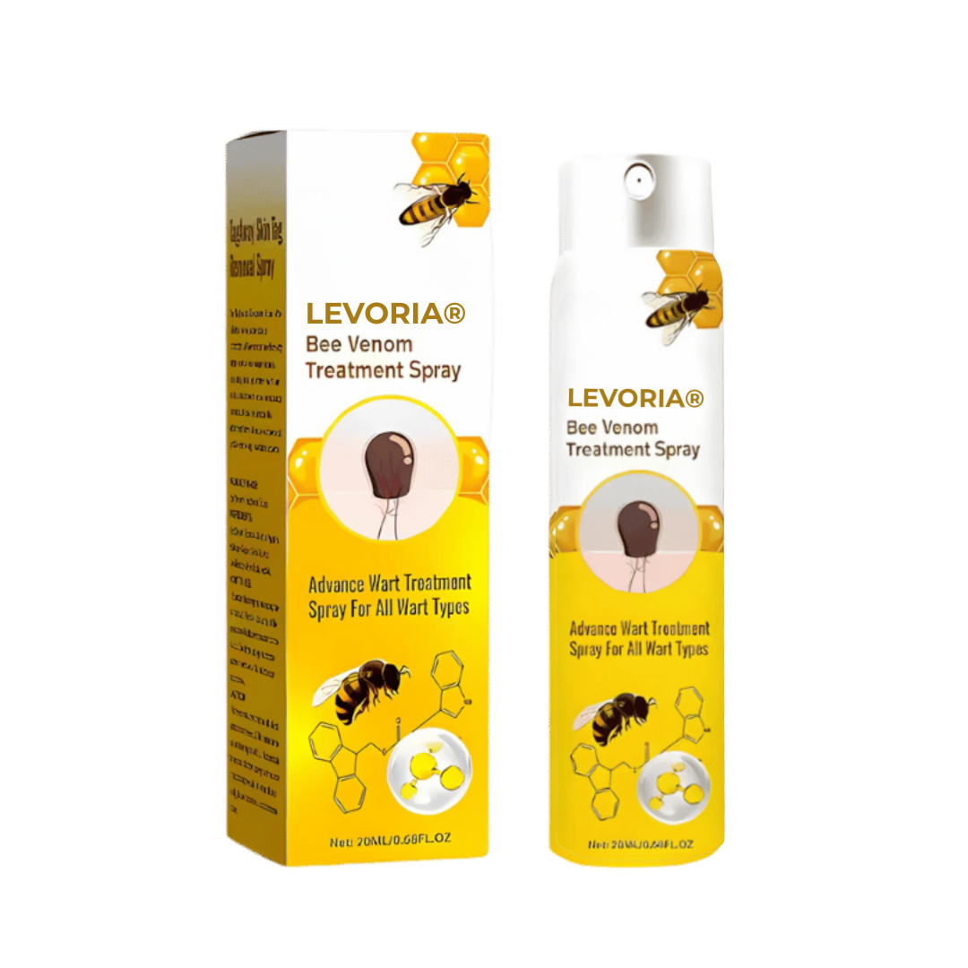 Levoria® BeeSmooth Spray | Sig farvel til skin tags og vorter – afslør glat, selvsikker hud på kun 7 dage!