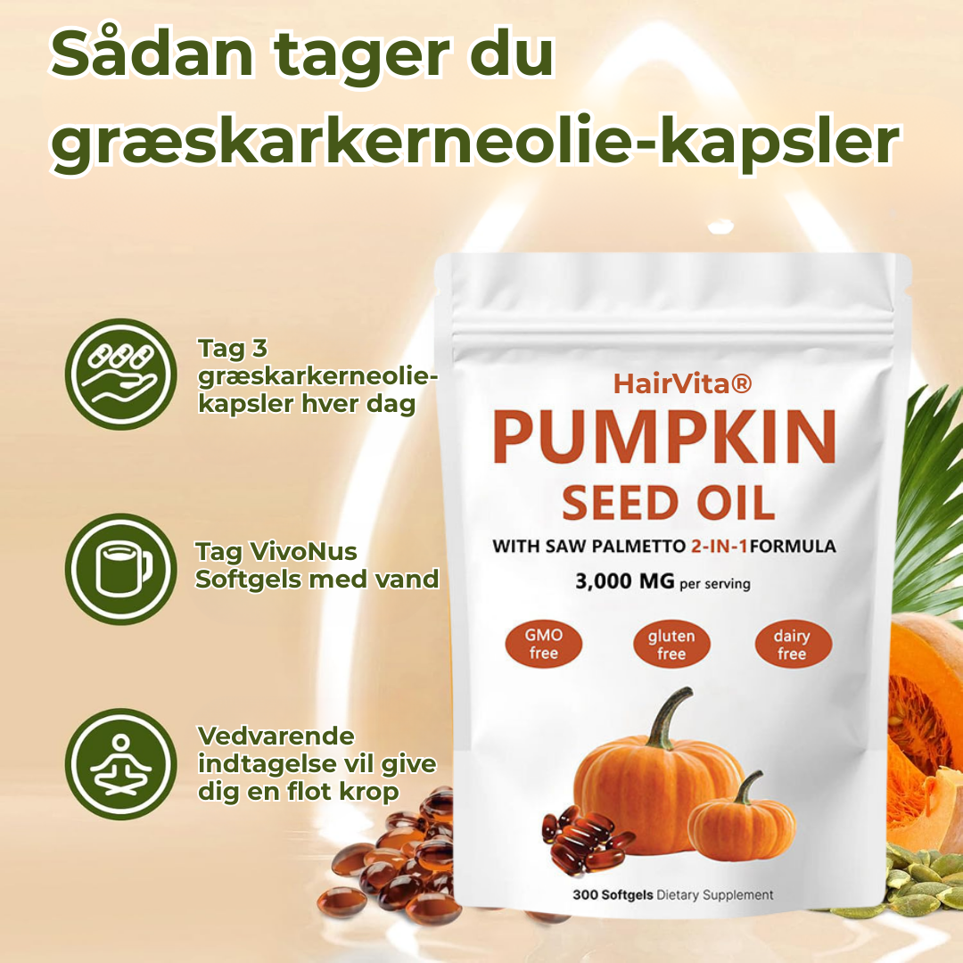 HairVita® | Græskarkerneolie-softgels