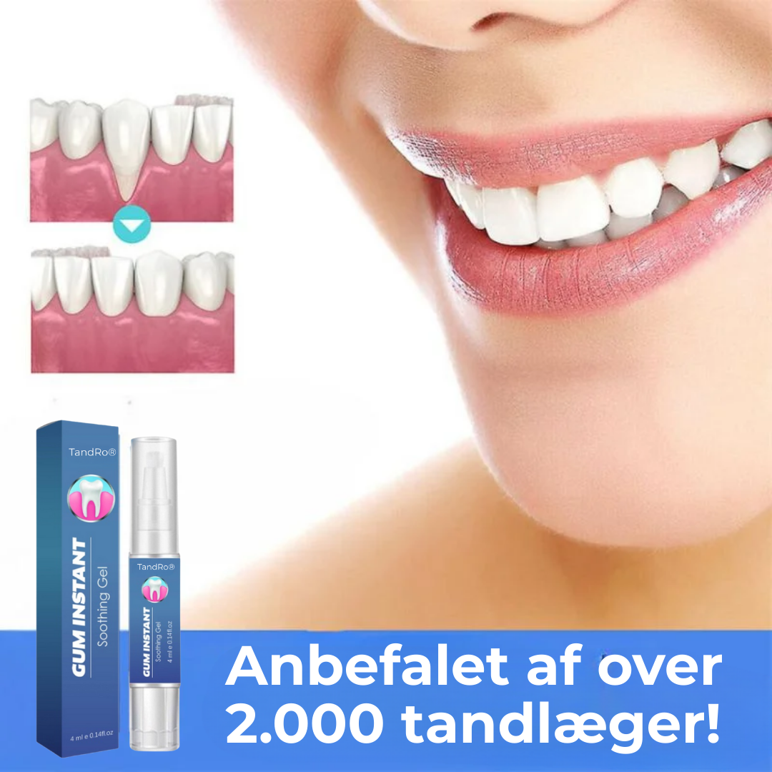 TandRo® | Stop tandkøbsretraktion naturligt, smertefrit og på kun 3 dage!