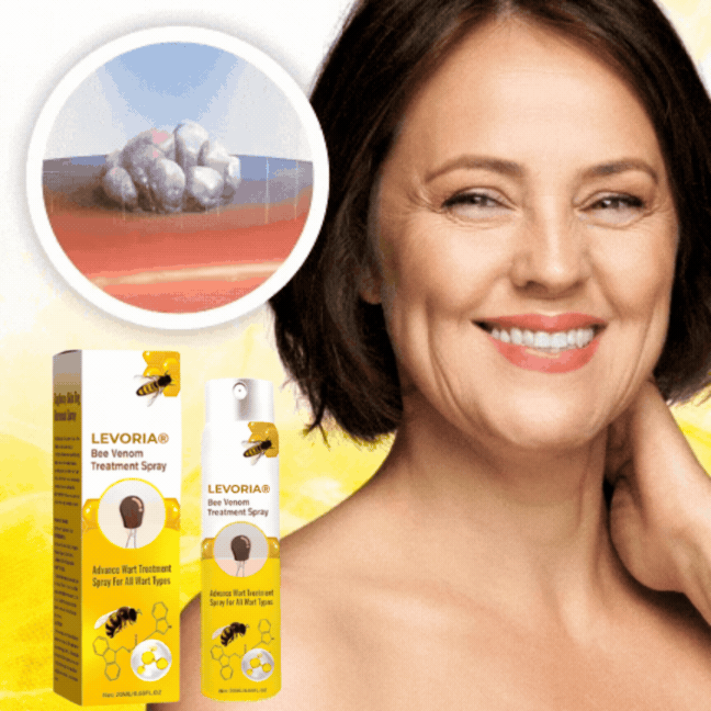 Levoria® BeeSmooth Spray | Sig farvel til skin tags og vorter – afslør glat, selvsikker hud på kun 7 dage!