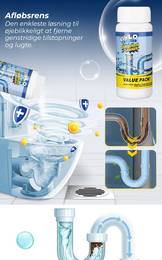 FriskRør® | Enzymafløbsrens – Dybderengørende, Rør-sikker, Citrusfrisk