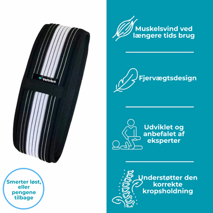 Veltrix® Rygstøttebælte | Slip fri fra iskias- og rygsmerter på kun 2 uger!