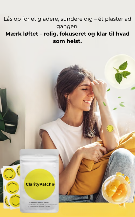 ClarityPatch® | Din daglige løsning til humør og energi – med blot ét enkelt plaster.
