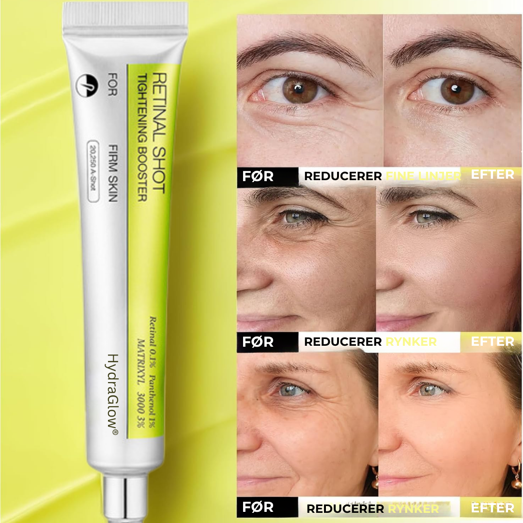 HydraGlow® | Botox & Vita-A Retinol Shot Rynkeforløftende Fastgøringscreme - Genvind ungdommelig hud nu