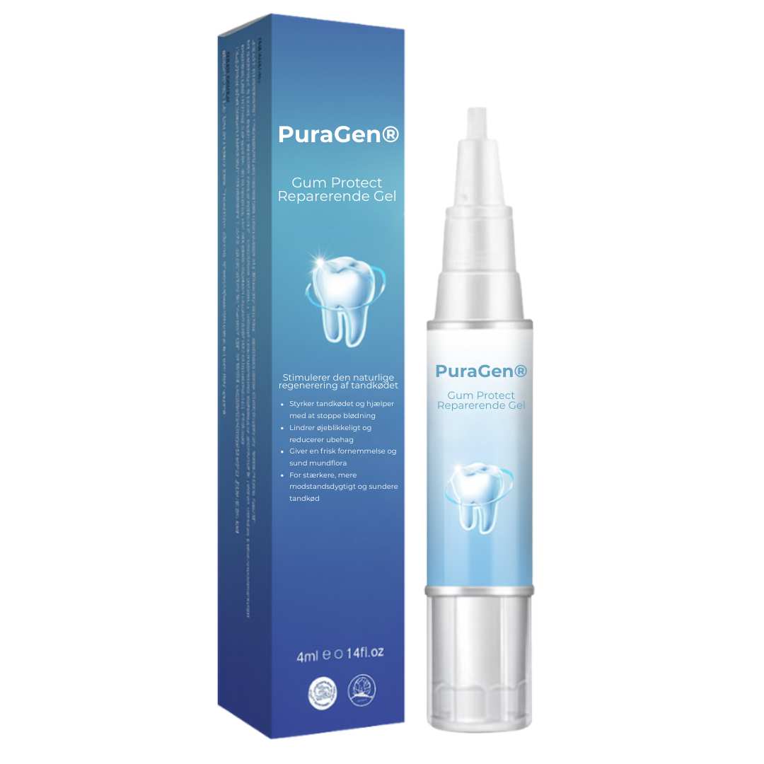 PuraGen® | Sundere tandkød og op til 95 % hvidere tænder på bare 3 dage!