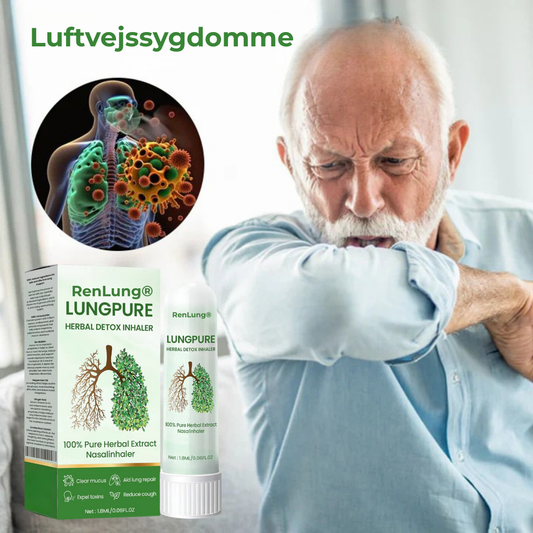 RenLung® Herbal Detox Inhaler | Hurtig lindring på 15 minutter – træk vejret lettere med RenLung®