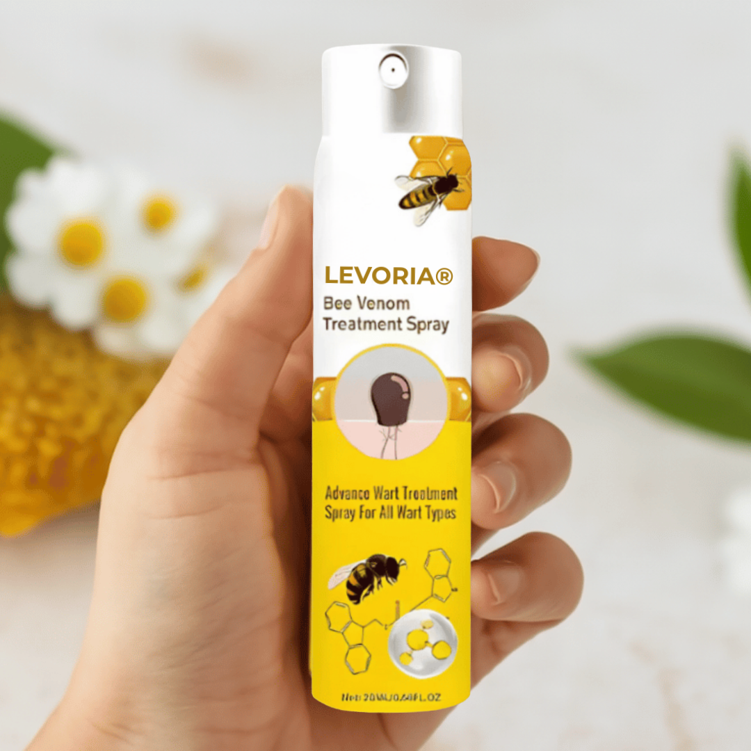 Levoria® BeeSmooth Spray | Sig farvel til skin tags og vorter – afslør glat, selvsikker hud på kun 7 dage!
