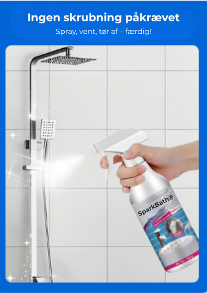 SparkBath® | Dit badeværelse har aldrig været så nemt at gøre rent