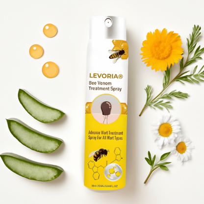 Levoria® BeeSmooth Spray | Sig farvel til skin tags og vorter – afslør glat, selvsikker hud på kun 7 dage!