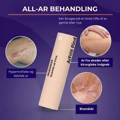 ArFri® Pind | Hud Ar-Løsning🛡️ 60 % Silikone Stick mod Ar