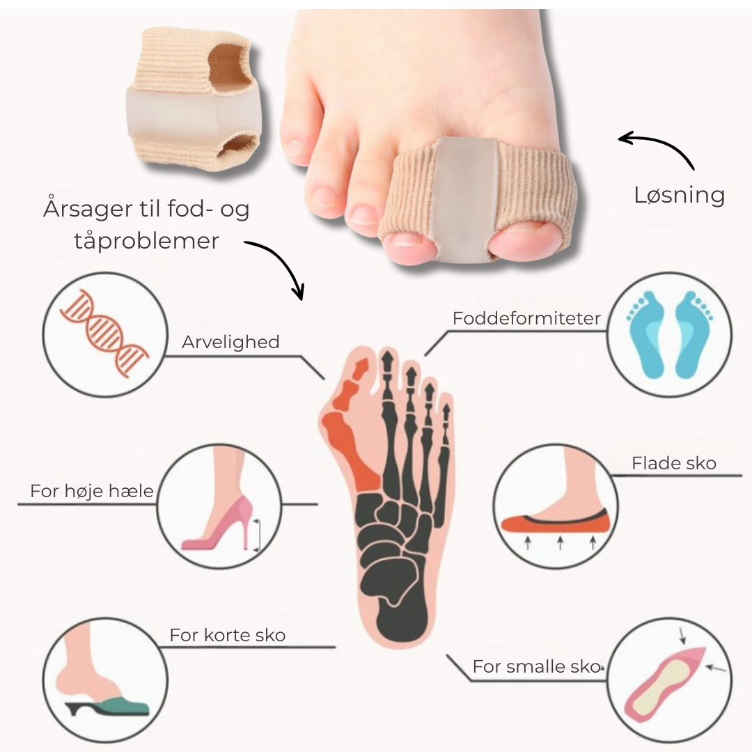 FlexiToe® | Skånsom tåjustering for daglig lindring
