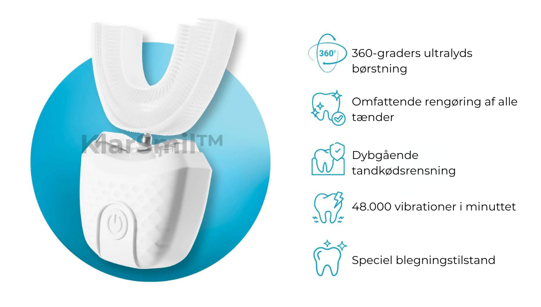 KlarSmil™ | Tandbørsten på 30 sekunder, der forvandler dit smil uden besvær! ✨