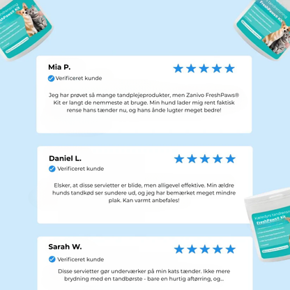 FreshPaws® Kit | Beskytter mod tandlidelser - 50 stk.