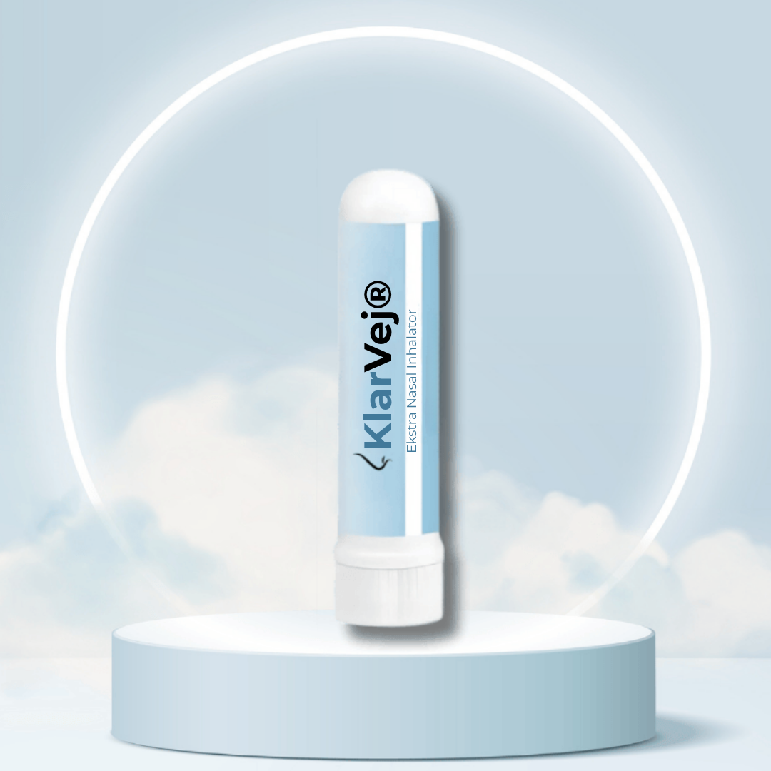 KlarVej® |  Næseinhalator, fjern tilstoppet næse på kun 7 minutter – og træk vejret frit igen!