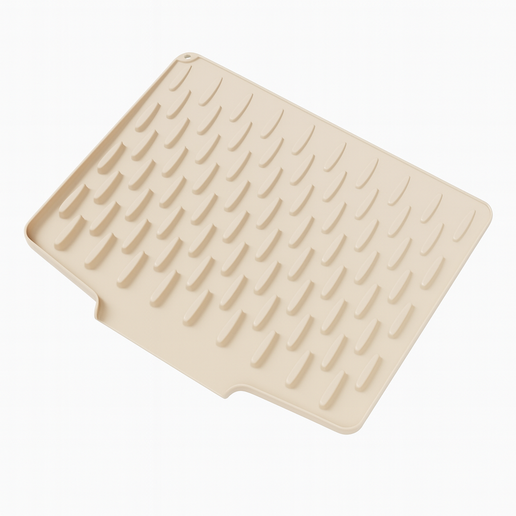 Glasklart® | Varmebeskyttelse & Hurtig Afløb – Silikone Opvaskemåtte