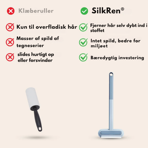 SilkRen® MultiSwipe Pro | 3-i-1 Kæledyrshårfjerner