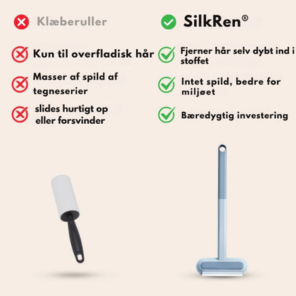 SilkRen® MultiSwipe Pro | 3-i-1 Kæledyrshårfjerner