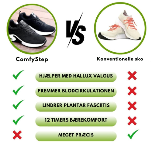 ComfyStep | Ergonomiske, smertelindrende sko