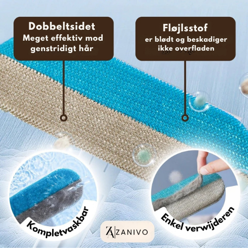SilkRen® MultiSwipe Pro | 3-i-1 Kæledyrshårfjerner