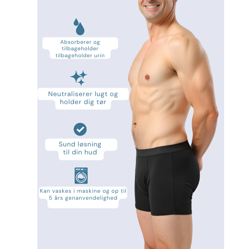 Oliver® – Lækagefri boxershorts - Komfort - Kontrol - Uden skam - Uden besvær (3+2 GRATIS)